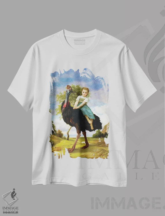 تیشرت سفید طرح دار حیوان خانگی کوچک من اثر دیوگو وریسی مو | immage.ir