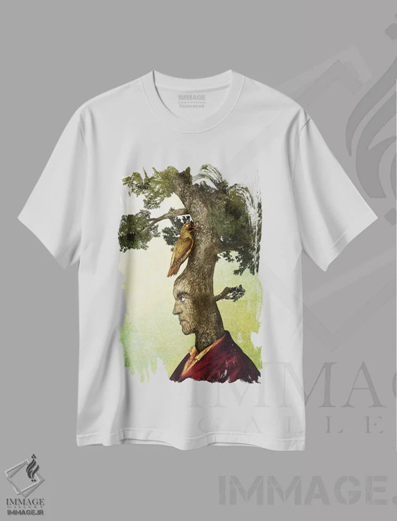 تیشرت سفید طرح دار سرسخت، هنر فاخر معاصر اثر دیوگو وریسی مو | immage.ir