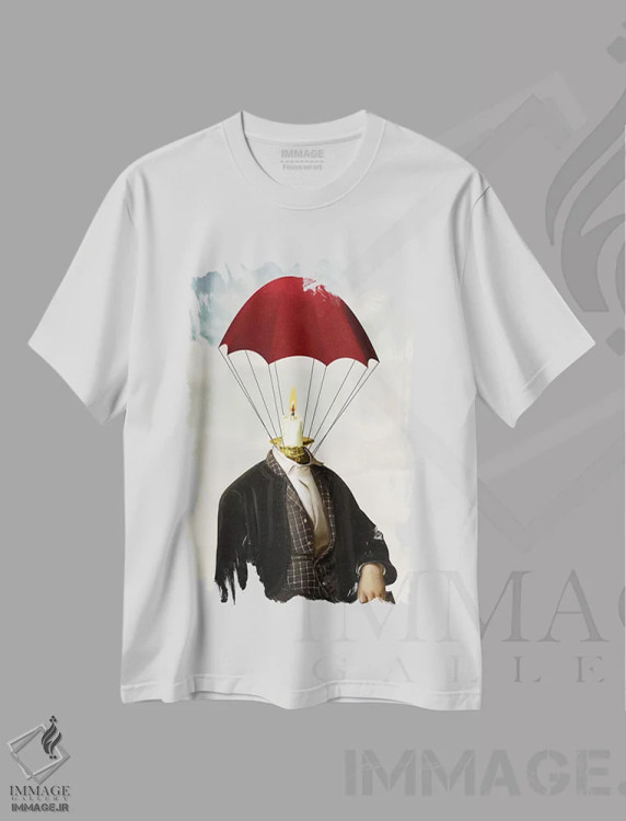 تیشرت سفید طرح دار رویاپرداز، هنر فاخر معاصر اثر دیوگو وریسی مو | immage.ir