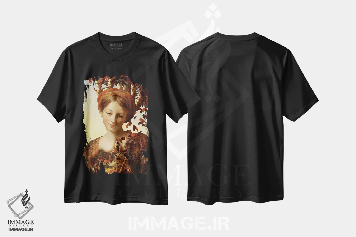 تیشرت مشکی طرح دار دروازه بزرگ برنزین، هنر فاخر معاصر اثر دیوگو وریسی مو | immage.ir