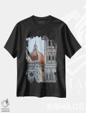 تیشرت مشکی طرح دار جزئیات رومی، مدیوم اثر دیوید گاردینر | فروشگاه ایماژ