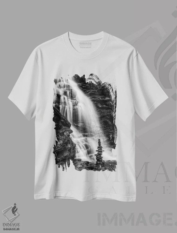تیشرت سفید طرح دار نگهبان پاییز ۲، عکاسی سیاه و سفید اثر دیوید گاردینر | immage.ir