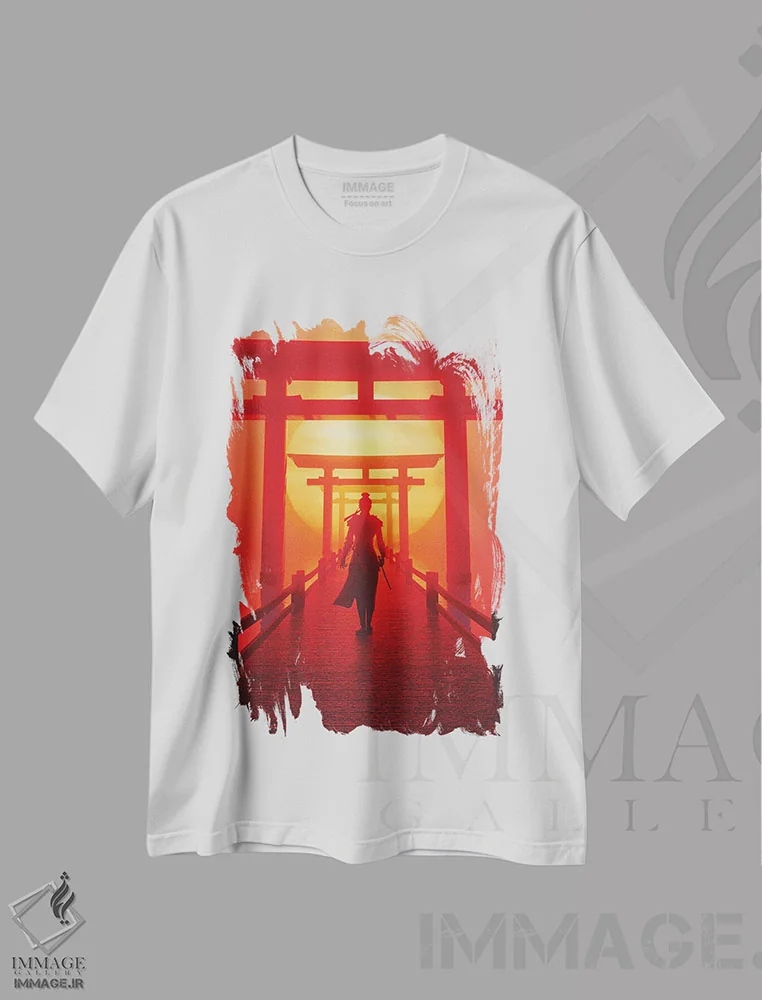 تیشرت سفید طرح دار در آستانهٔ دروازه ها، دکوراسیون جایگزین اثر داوانش آتری | immage.ir