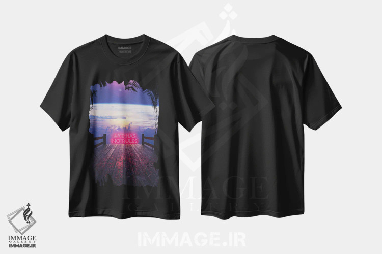 تیشرت مشکی طرح دار دستاورد، دکوراسیون جایگزین اثر داوانش آتری | immage.ir