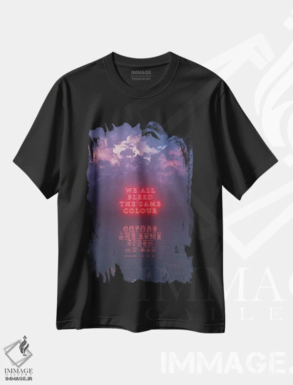 تیشرت مشکی طرح دار برابرها، دکوراسیون جایگزین اثر داوانش آتری | immage.ir