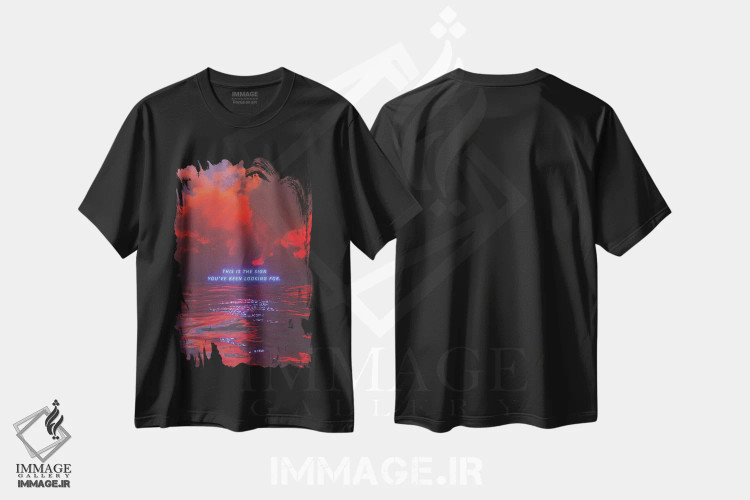 تیشرت مشکی طرح دار امروز را دریاب، دکوراسیون جایگزین اثر داوانش آتری | immage.ir