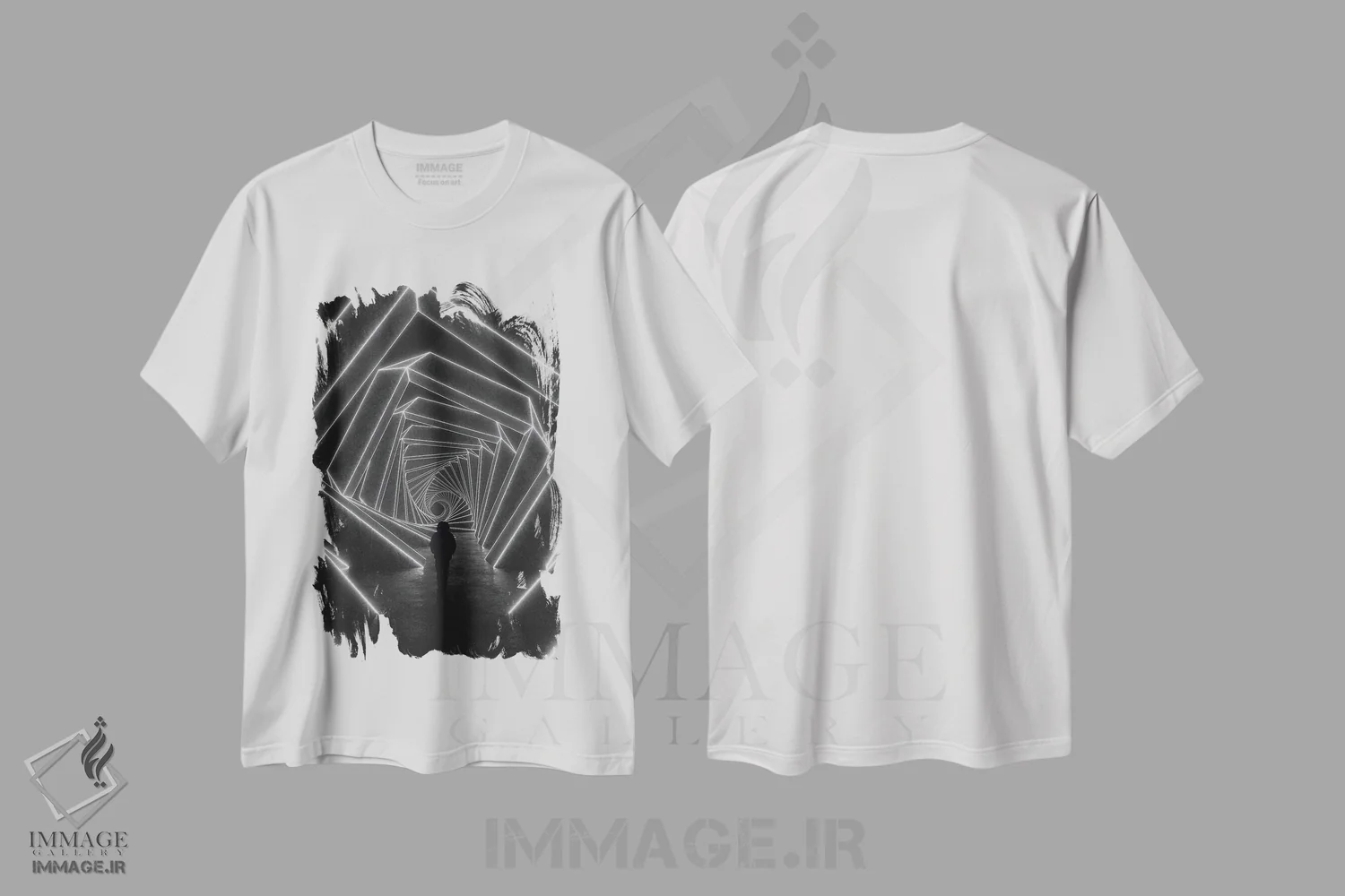 تیشرت سفید طرح دار ادراک تغییر یافته، دکوراسیون جایگزین اثر داوانش آتری | immage.ir
