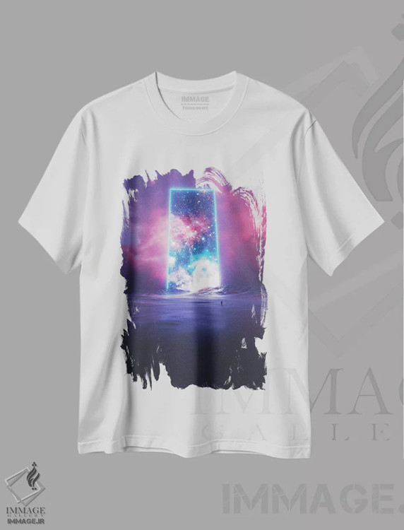 تیشرت سفید طرح دار در میان طوفان، دکوراسیون جایگزین اثر داوانش آتری | immage.ir