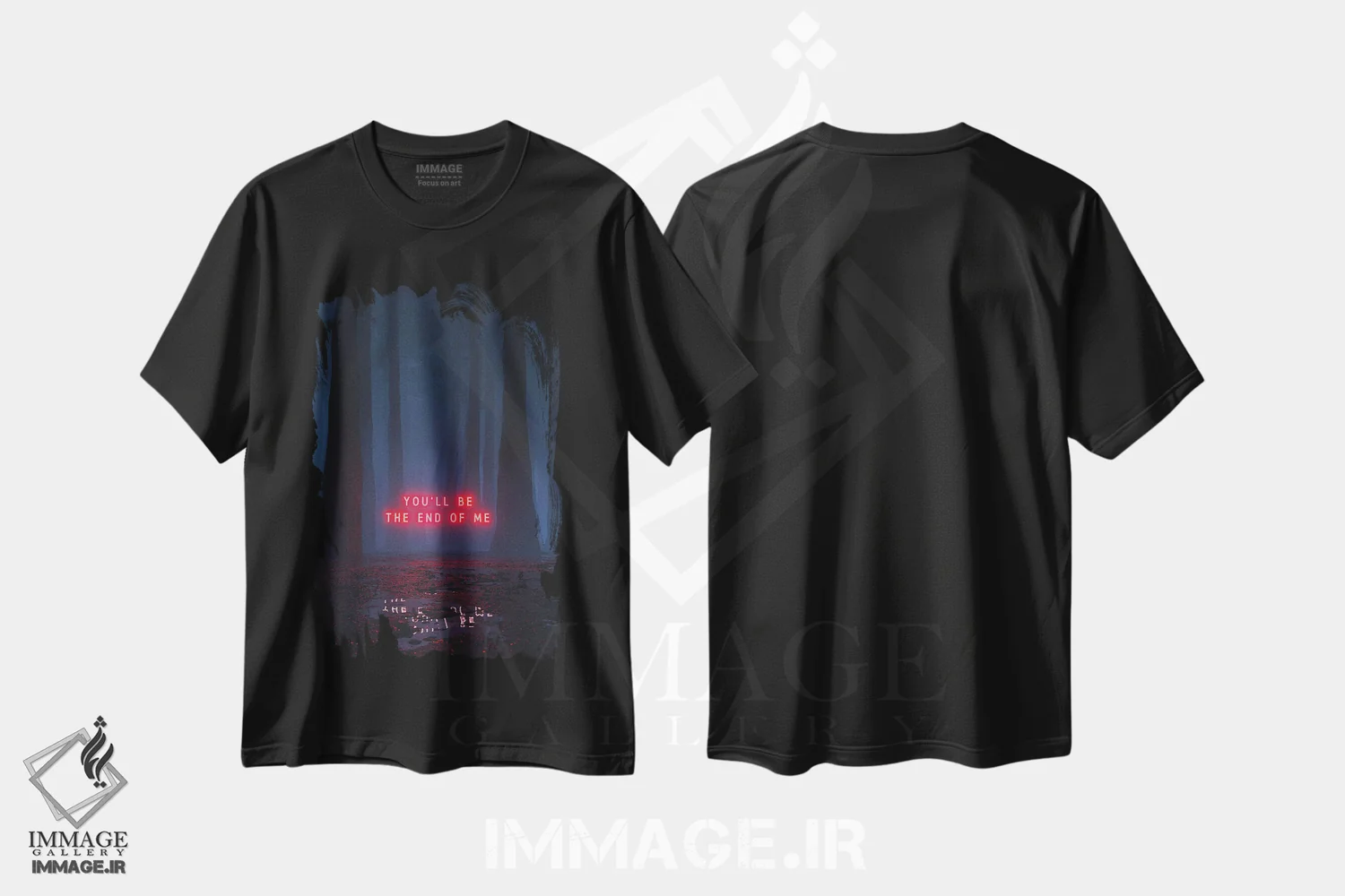 تیشرت مشکی طرح دار افکار، دکوراسیون جایگزین اثر داوانش آتری | immage.ir