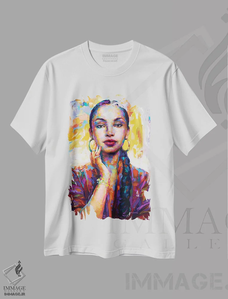 تیشرت سفید طرح دار عشقی معمولی نیست، هنر فاخر معاصر اثر لئون دوونیس | فروشگاه ایماژ