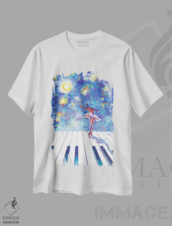 تیشرت سفید طرح دار آثار لئون دوونیس - immage.ir
