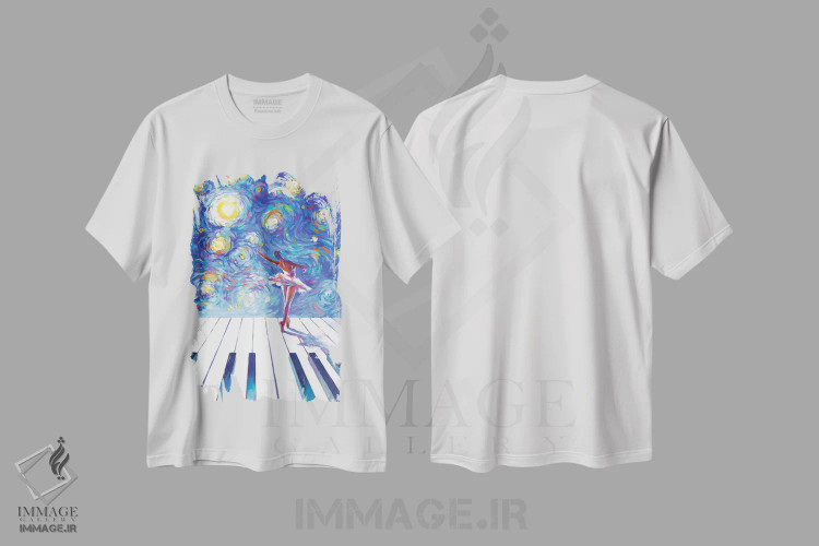 تیشرت سفید طرح دار آثار لئون دوونیس - immage.ir