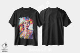 تیشرت مشکی طرح دار ریحانا، هنر فاخر معاصر اثر لئون دوونیس | immage.ir