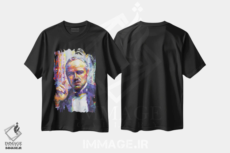 تیشرت مشکی طرح دار دان، هنر فاخر معاصر اثر لئون دوونیس | فروشگاه ایماژ