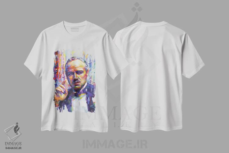 تیشرت سفید طرح دار دان، هنر فاخر معاصر اثر لئون دوونیس | immage.ir