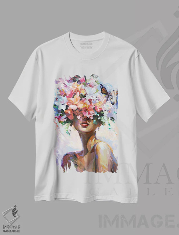 تیشرت سفید طرح دار محصور در عشق تو، دکور معاصر اثر لئون دوونیس | immage.ir