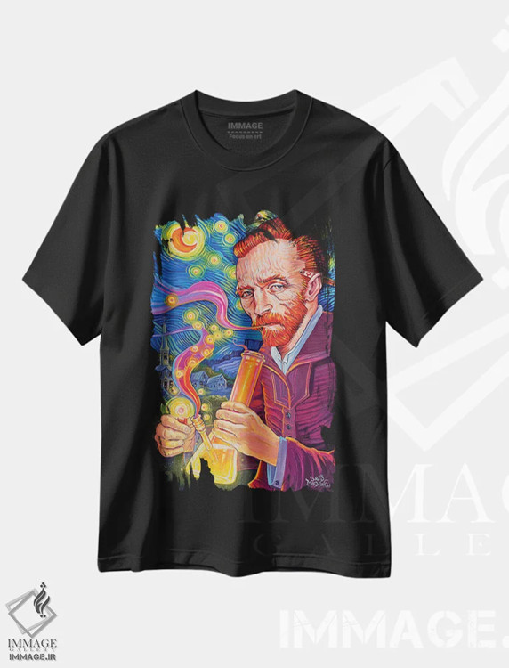 تیشرت مشکی طرح دار عبور هلندی، مدیوم اثر دیو مک داول | immage.ir