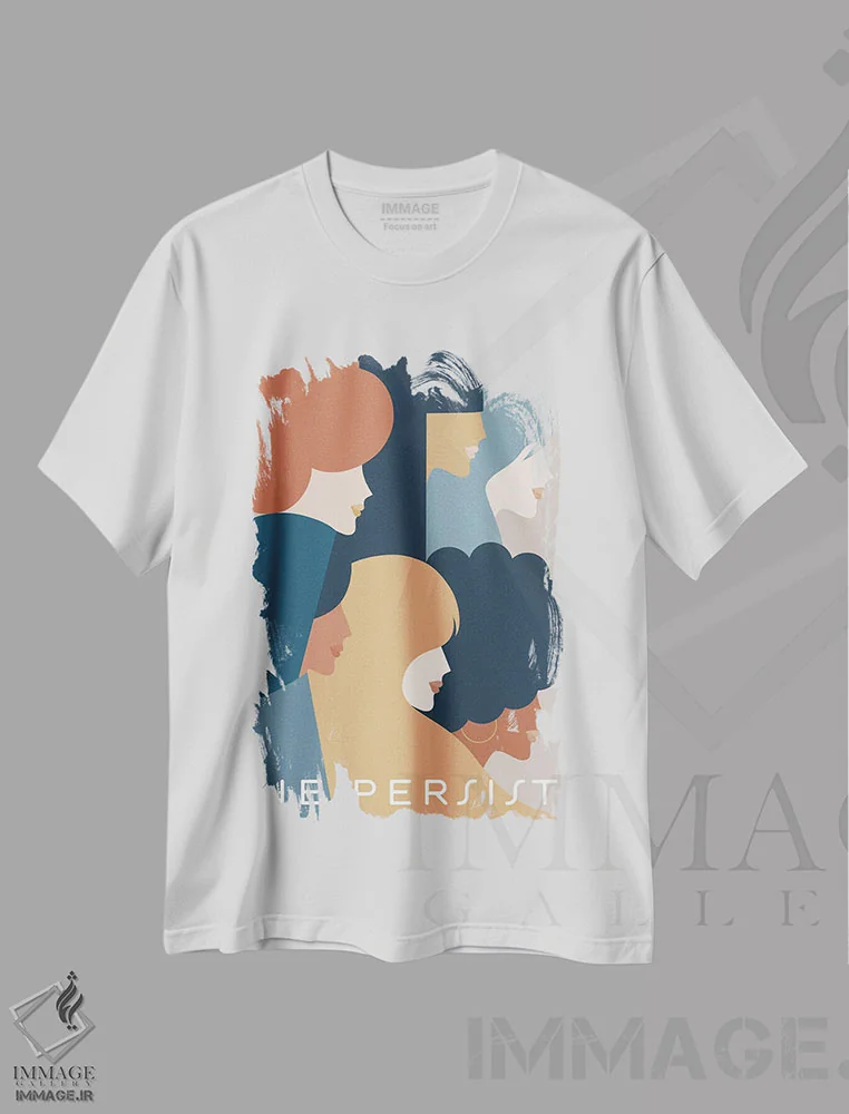 تیشرت سفید طرح دار آثار دومینیک واری - immage.ir