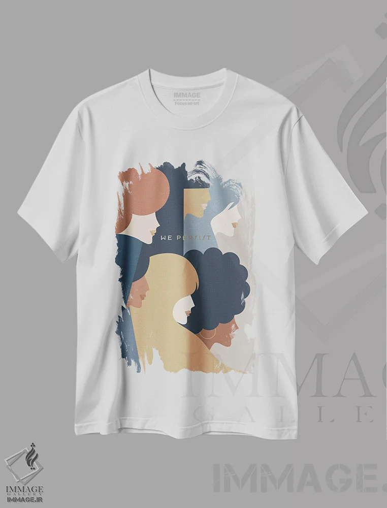 تیشرت سفید طرح دار آثار دومینیک واری - فروشگاه ایماژ