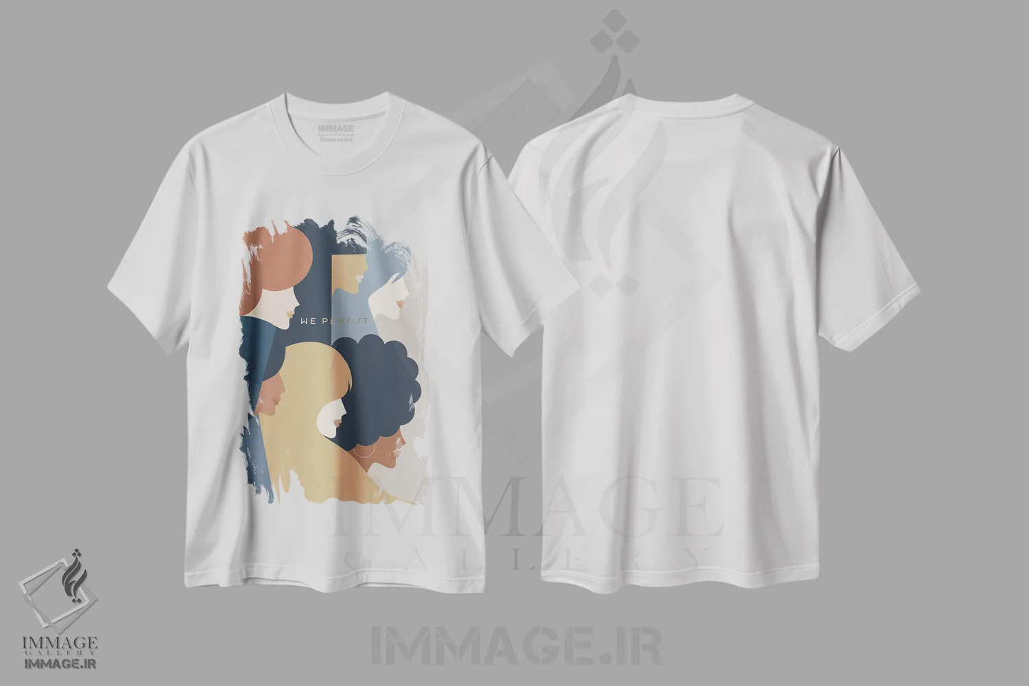 تیشرت سفید طرح دار آثار دومینیک واری - فروشگاه ایماژ