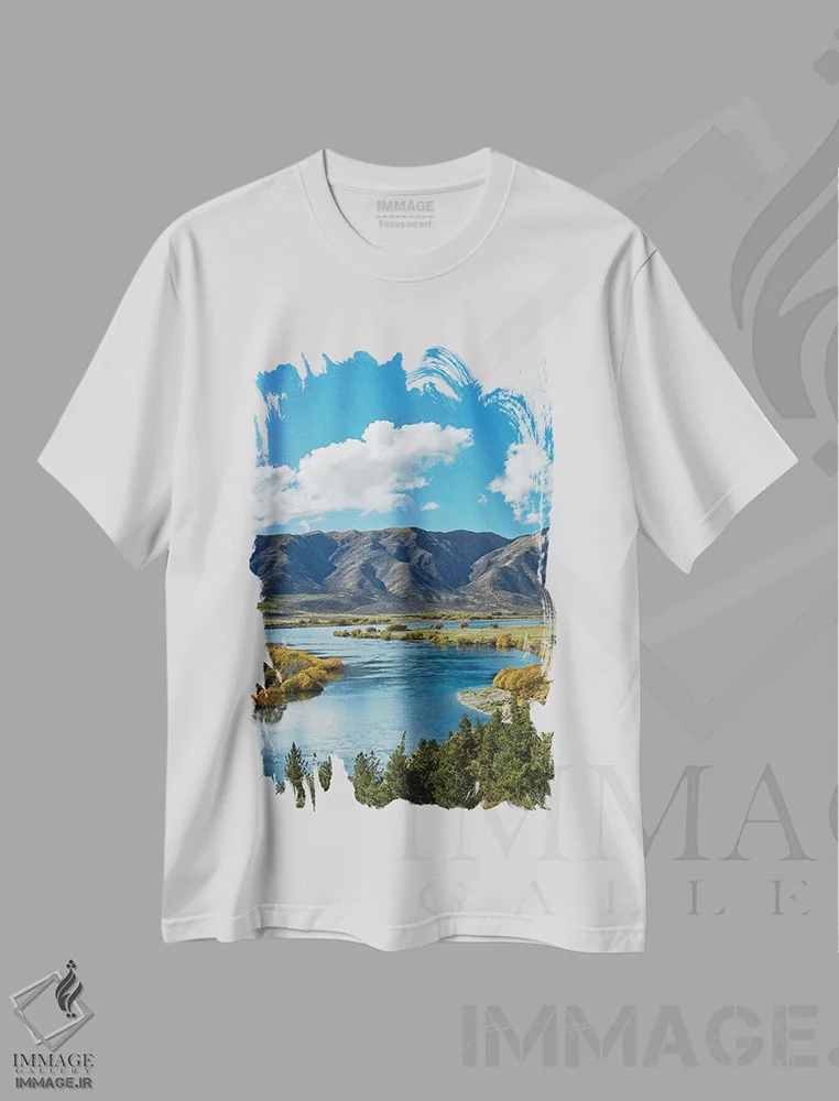 تیشرت سفید طرح دار آثار دیوید وال - فروشگاه ایماژ