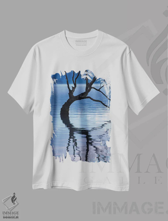 تیشرت سفید طرح دار آثار دیوید وال - فروشگاه ایماژ