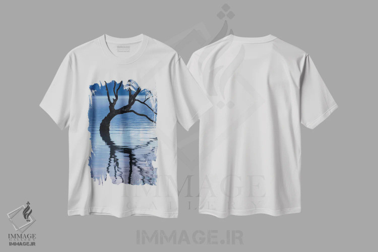 تیشرت سفید طرح دار آثار دیوید وال - فروشگاه ایماژ
