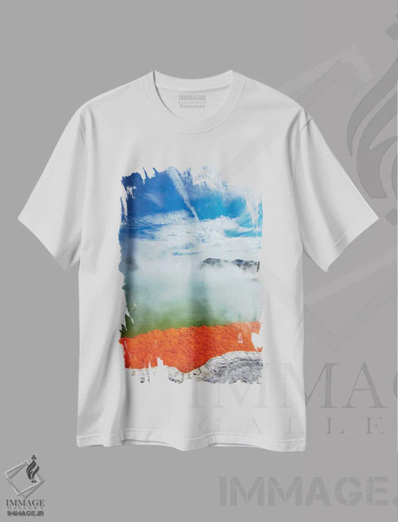 تیشرت سفید طرح دار آثار دیوید وال - فروشگاه ایماژ