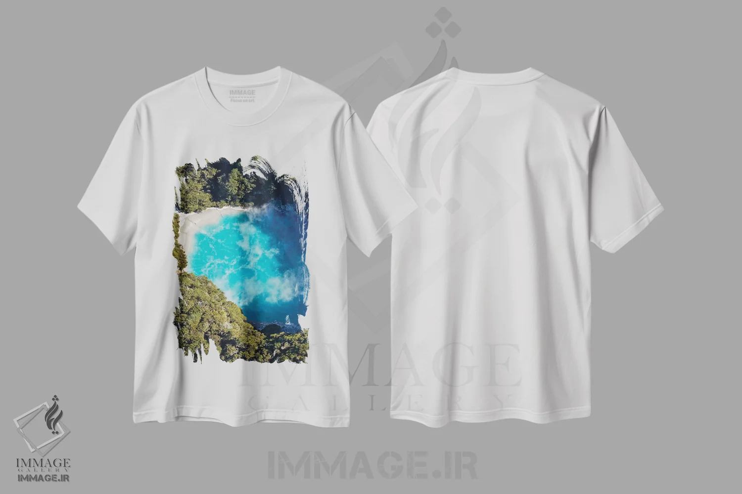 تیشرت سفید طرح دار آثار دیوید وال - فروشگاه ایماژ