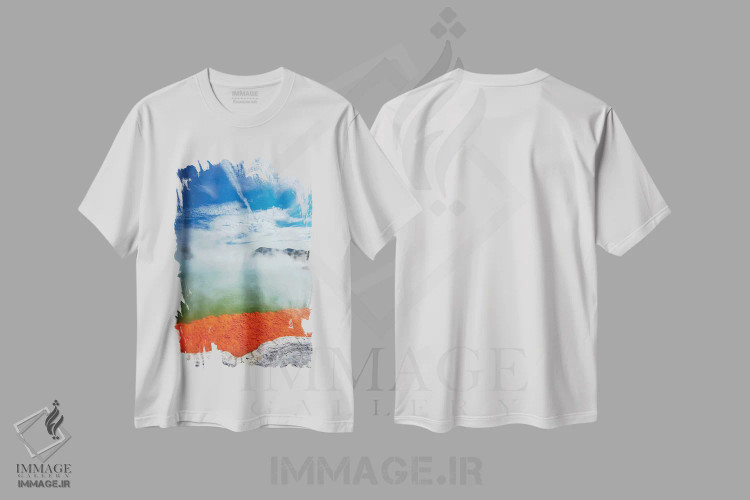 تیشرت سفید طرح دار آثار دیوید وال - فروشگاه ایماژ