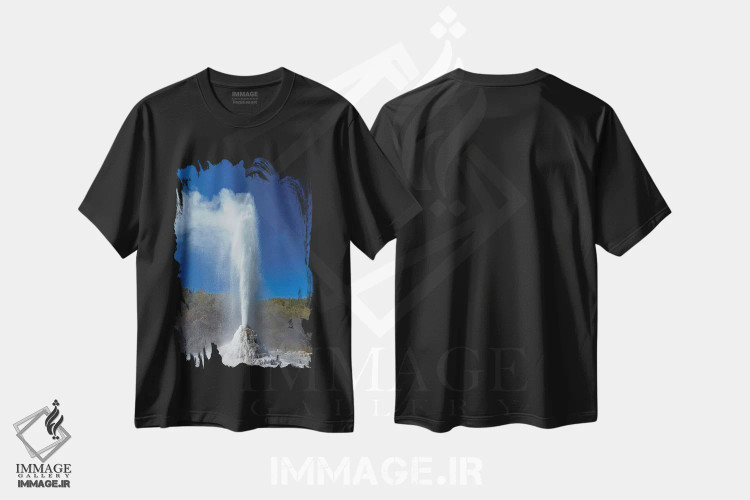 تیشرت مشکی طرح دار آثار دیوید وال - فروشگاه ایماژ