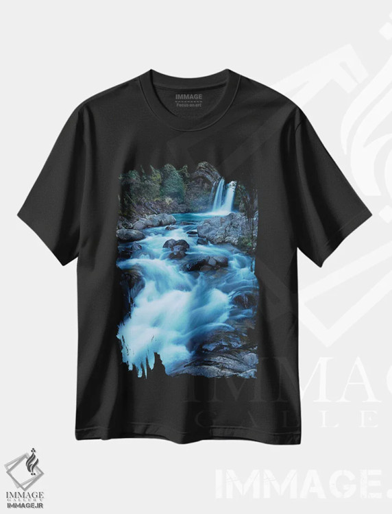 تیشرت مشکی طرح دار آثار دیوید وال - فروشگاه ایماژ