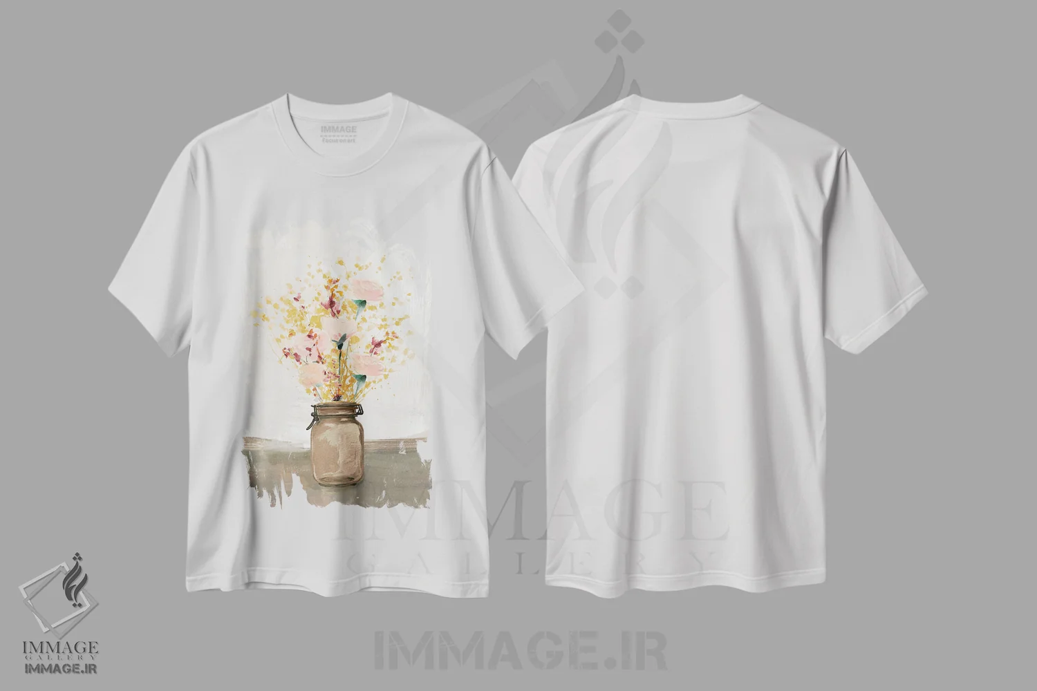 تیشرت سفید طرح دار رویاهای کهربایی، دکور معاصر اثر داگوود پورتفولیو | immage.ir