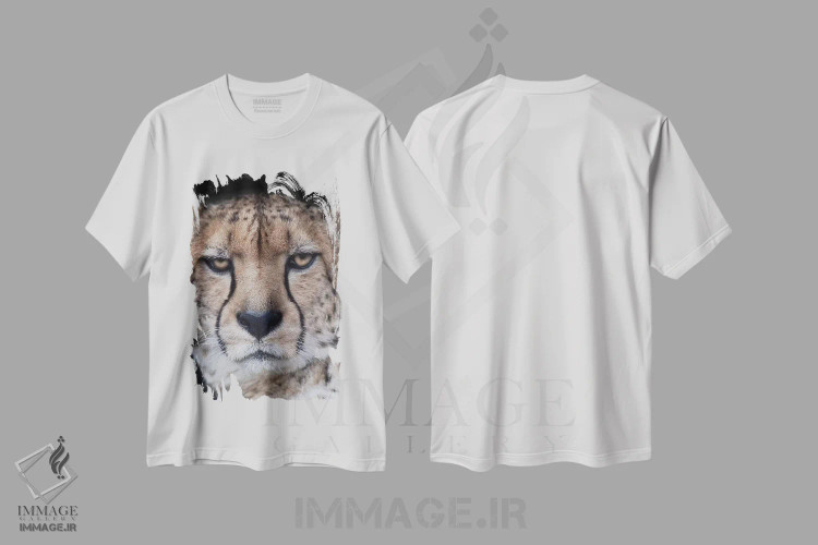 تیشرت سفید طرح دار چهره ی یک ورزشکار، هنر فاخر معاصر اثر دیوید وولَن | فروشگاه ایماژ