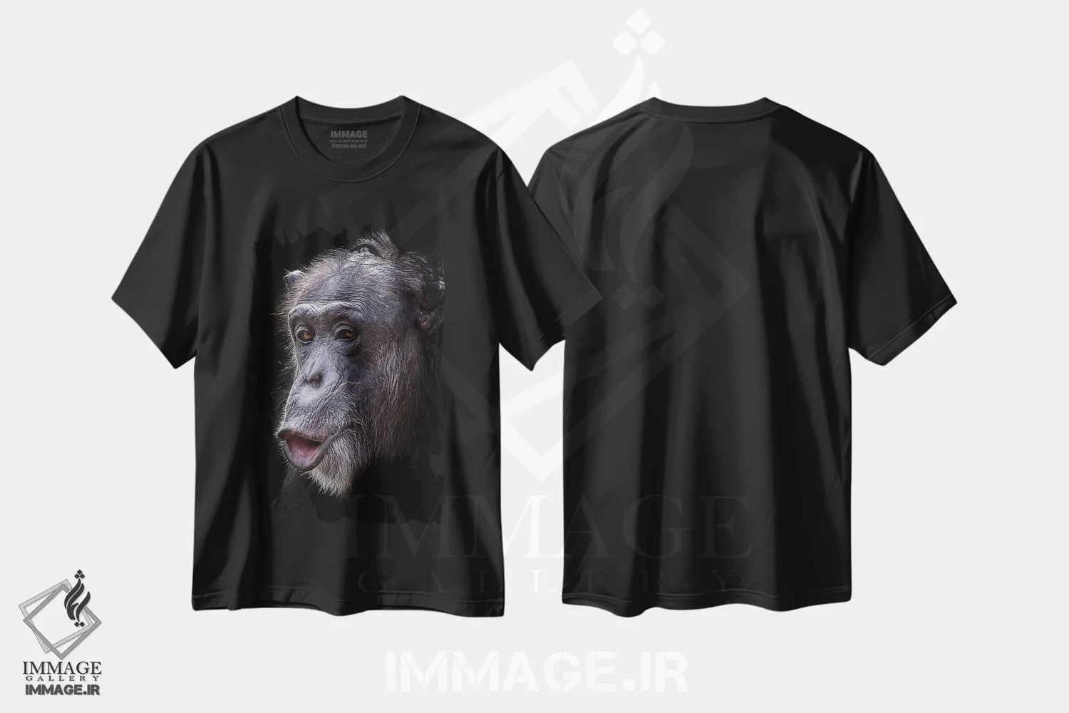 تیشرت مشکی طرح دار غافلگیری، هنر فاخر معاصر اثر دیوید وولَن | فروشگاه ایماژ