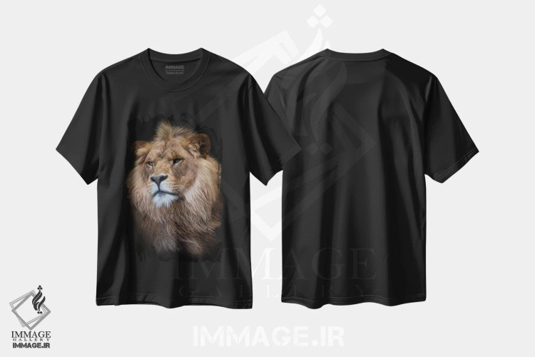 تیشرت مشکی طرح دار اندید، مدیوم اثر دیوید وولَن | فروشگاه ایماژ