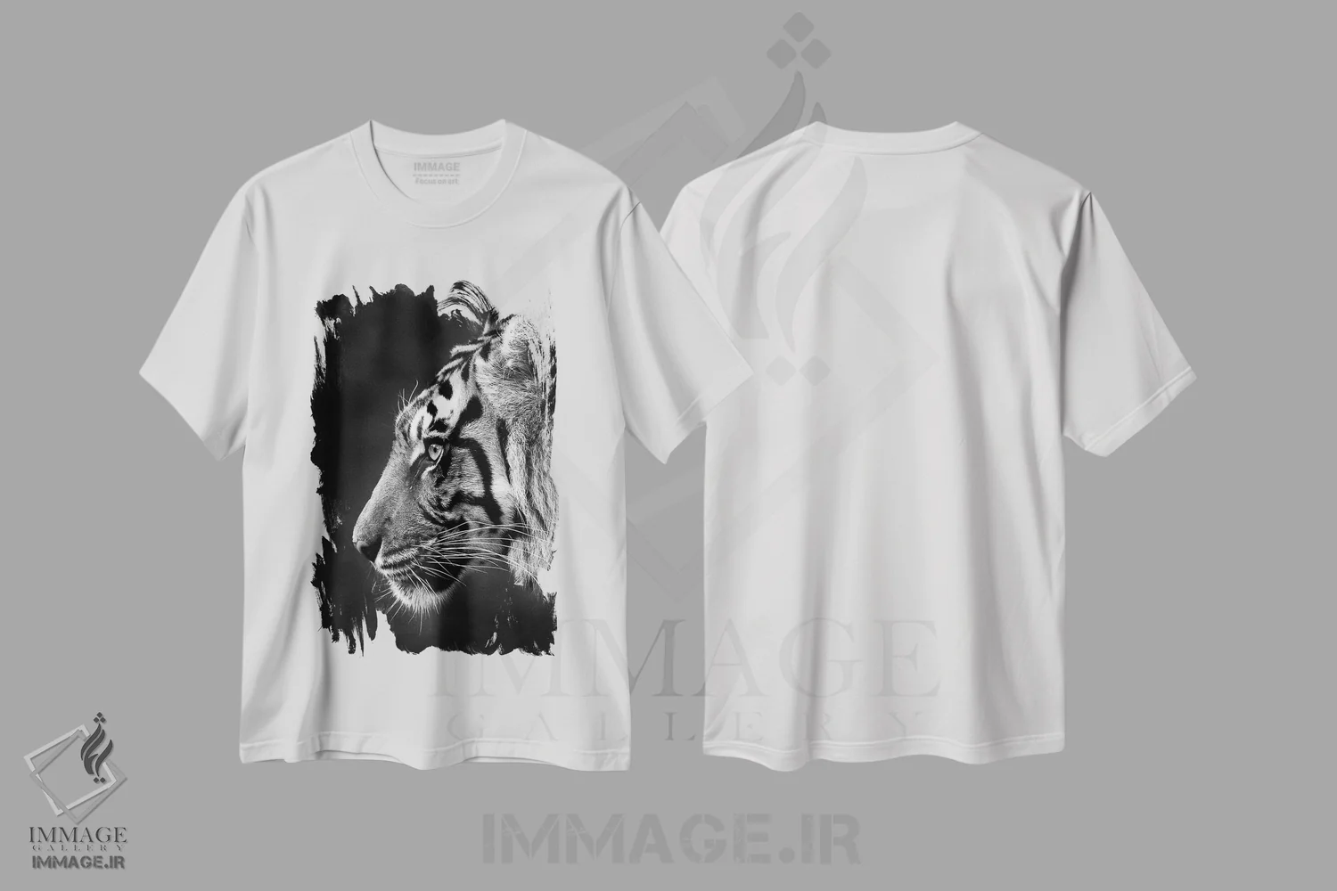 تیشرت سفید طرح دار ایندرا، مدیوم اثر دیوید وولَن | immage.ir