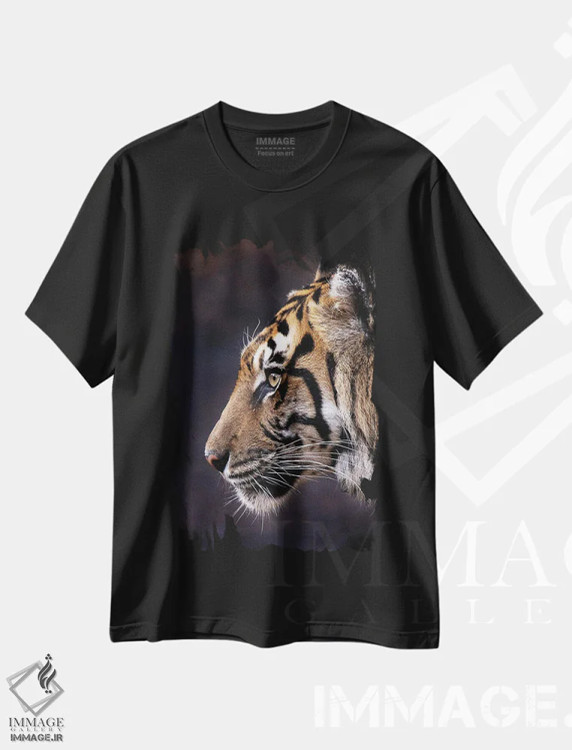 تیشرت مشکی طرح دار ایندرا، مدیوم اثر دیوید وولَن | immage.ir