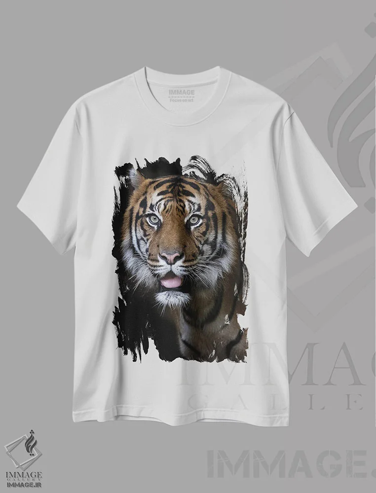 تیشرت سفید طرح دار هوتان، مدیوم اثر دیوید وولَن | فروشگاه ایماژ