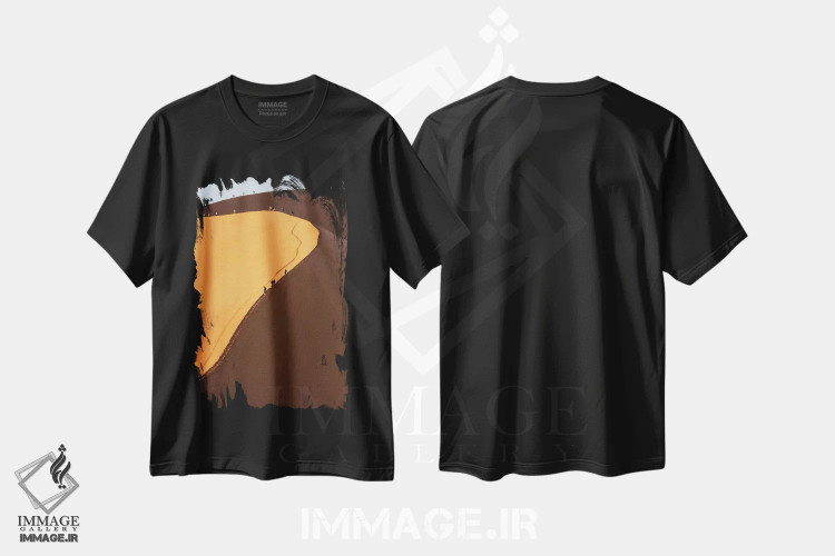 تیشرت مشکی طرح دار آثار دبورا وینچستر - immage.ir