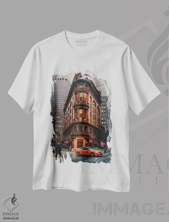 تیشرت سفید طرح دار دلمونیکوهای مشهور، مدیوم اثر دیلان واکر | فروشگاه ایماژ