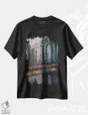 تیشرت مشکی طرح دار پل منهتن با نمای آسمان خراش های منهتن، مدیوم اثر دیلان واکر | immage.ir