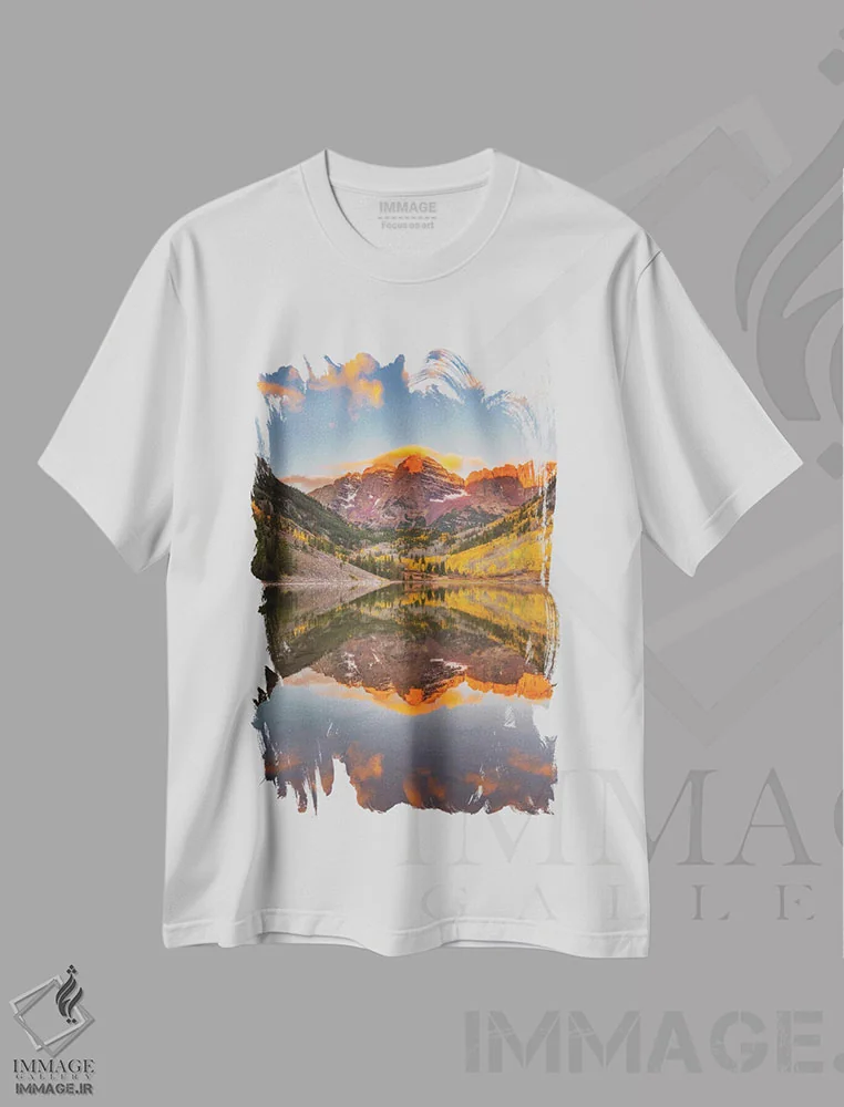 تیشرت سفید طرح دار جادوی مارون بلز ۱، مدیوم اثر دارن وایت فوتوگرافی | فروشگاه ایماژ