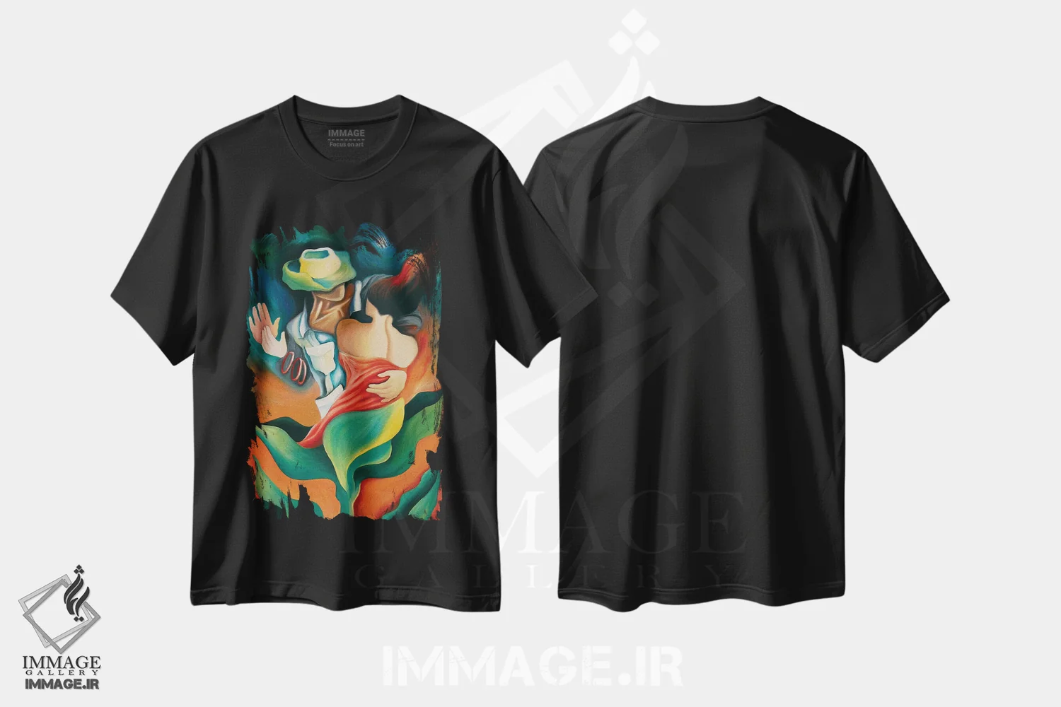 تیشرت مشکی طرح دار اولین رقص، هنر فاخر معاصر اثر دیکسی میگز | immage.ir