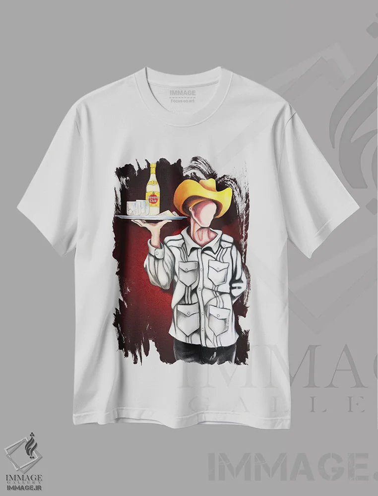 تیشرت سفید طرح دار باشگاه هاوانا، هنر فاخر معاصر اثر دیکسی میگز | فروشگاه ایماژ