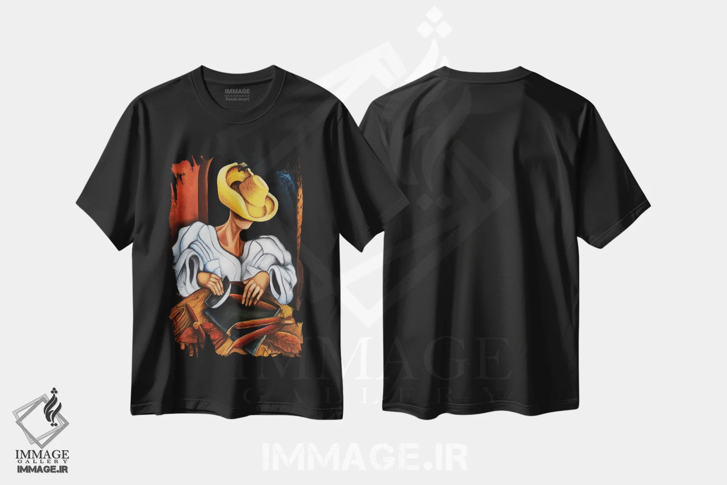 تیشرت مشکی طرح دار ساخت سیگار، هنر فاخر معاصر اثر دیکسی میگز | immage.ir