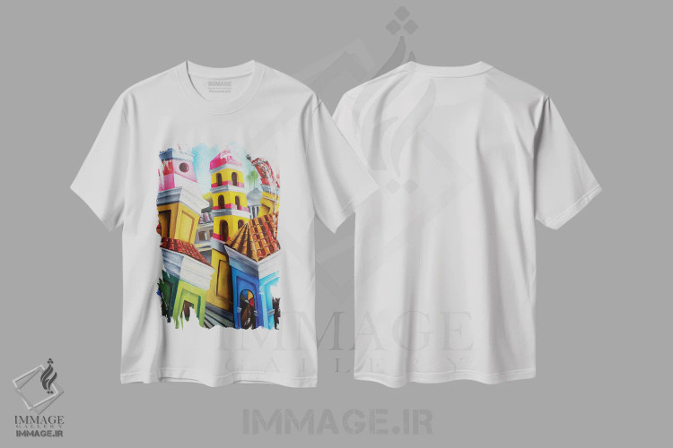 تیشرت سفید طرح دار رمیدیوس، هنر فاخر معاصر اثر دیکسی میگز | immage.ir