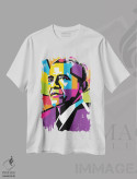 تیشرت سفید طرح دار باراک اوباما ۲، هنر آمریکایی آفریقایی تبار اثر دایات بانگای | immage.ir