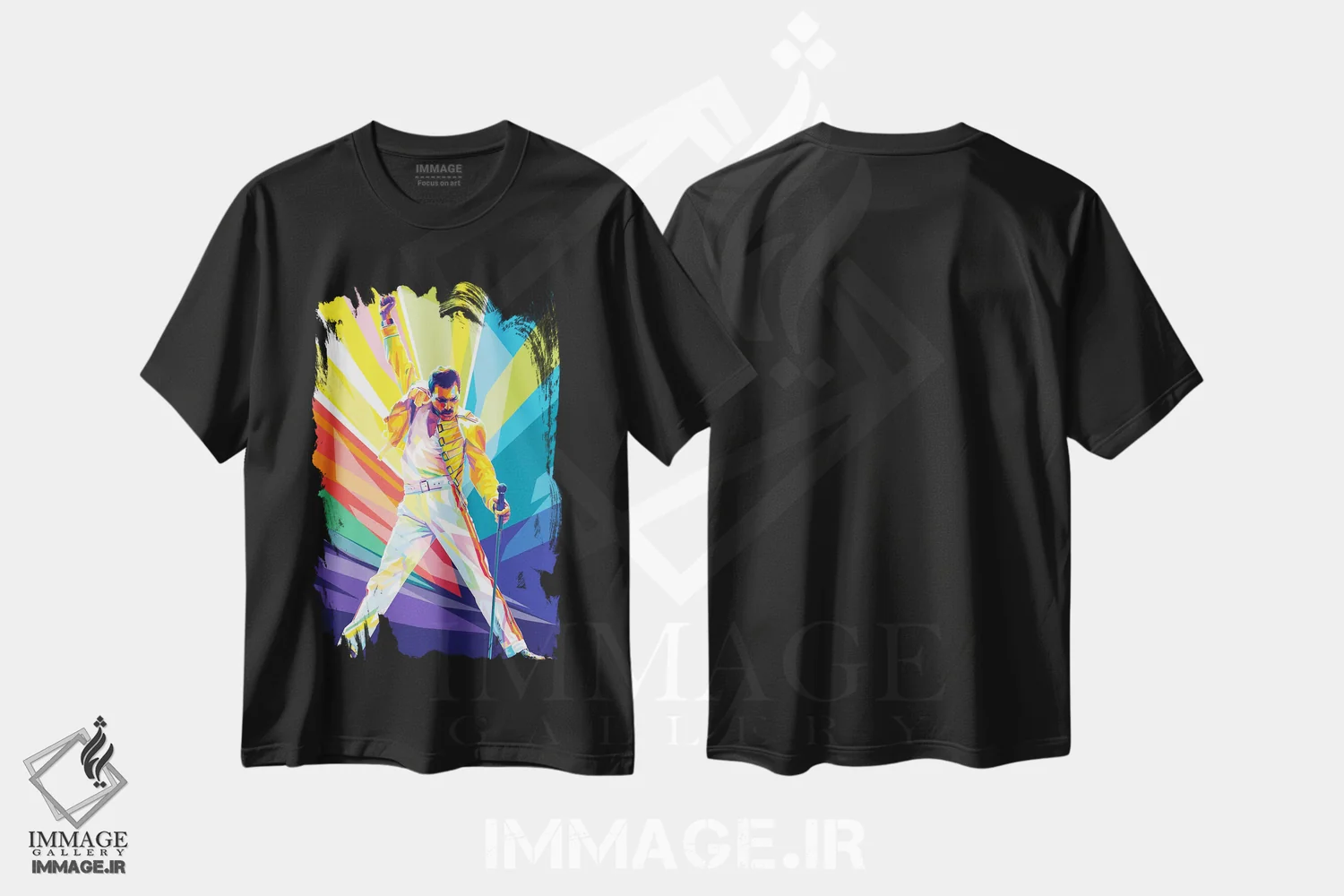 تیشرت مشکی طرح دار آره فردی..!!، هنر دیجیتال اثر دایات بانگای | فروشگاه ایماژ