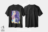 تیشرت مشکی طرح دار ایمی واینهاوس، هنر دیجیتال اثر دایات بانگای | فروشگاه ایماژ